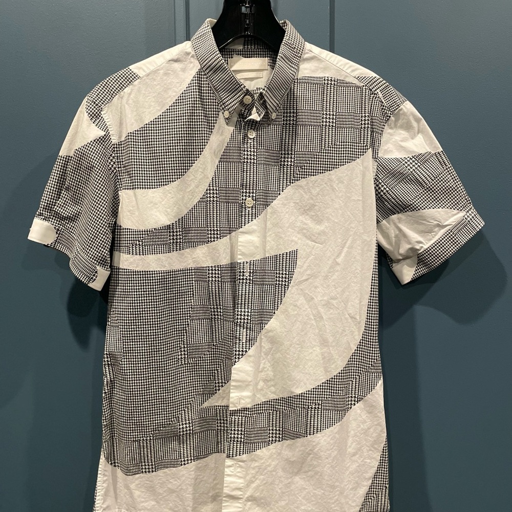 Alexander McQueen Black and White Patterned Shirt